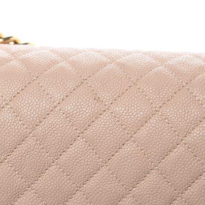 Chanel Caviar Quilted New Medium Boy Flap Light Beige 12 of 14