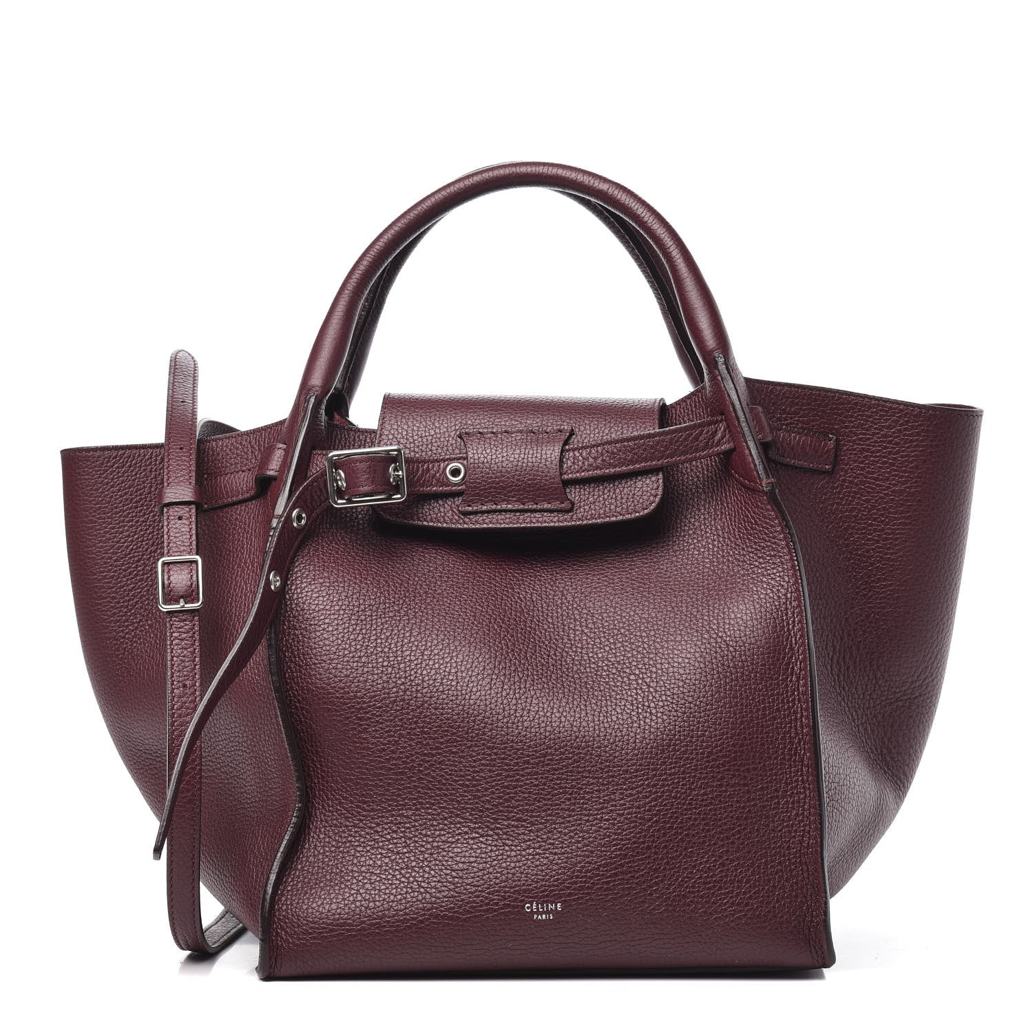 Celine Supple Grained Calfskin Long Strap Small Big Bag Light Burgundy 1 of 10