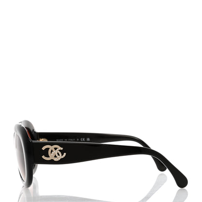 Chanel Acetate Oval CC Sunglasses 5469-B Green 3 of 8