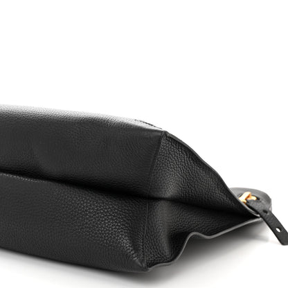 Tom Ford Pebbled Calfskin Small Alix Padlock Zip Hobo Bag Black 10 of 16