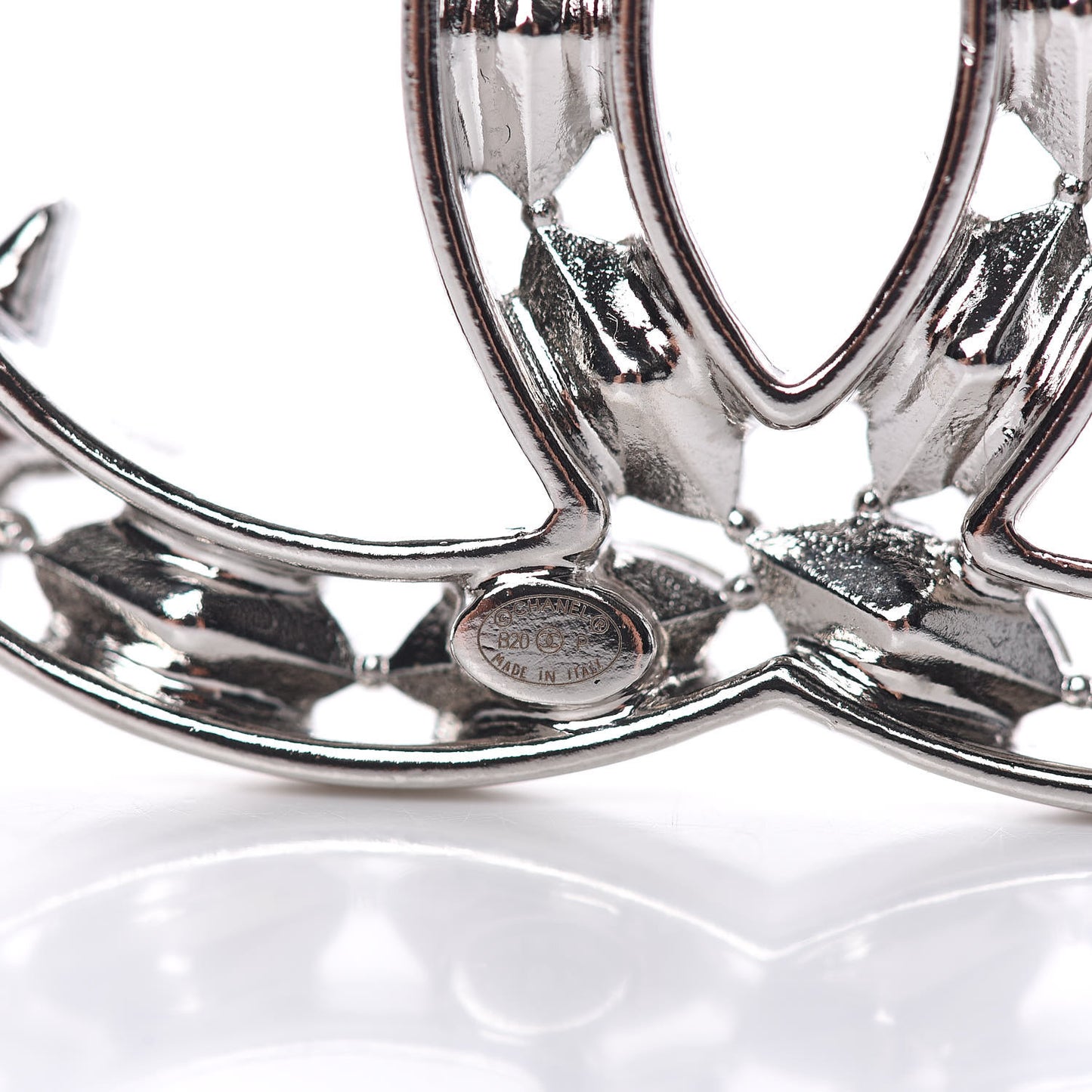 Crystal Starfall CC Brooch Silver