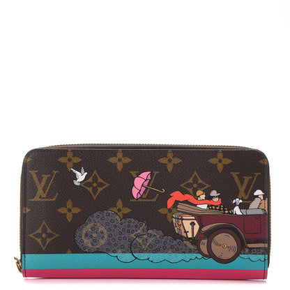 Louis Vuitton Monogram 2015 Christmas Animation Zippy Wallet Hibiscus 1 of 8