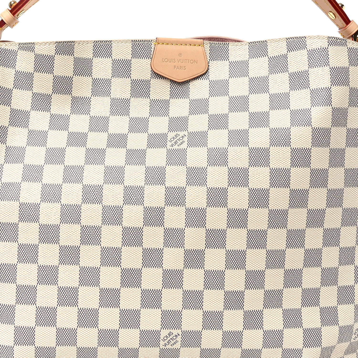 Louis Vuitton Damier Azur Graceful MM Rose Ballerine 6 of 8