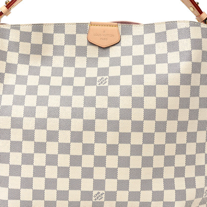 Louis Vuitton Damier Azur Graceful MM Rose Ballerine 6 of 8