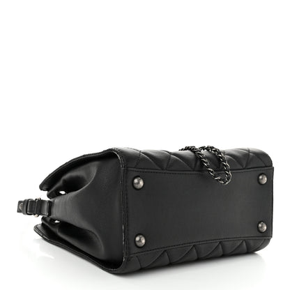 Chanel Caviar Quilted Small CC Bucket Bag Black 4 of 14