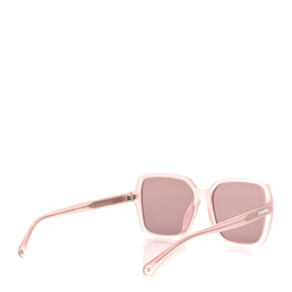 Chanel Acetate Square Sunglasses 5505 Light Pink 4 of 9