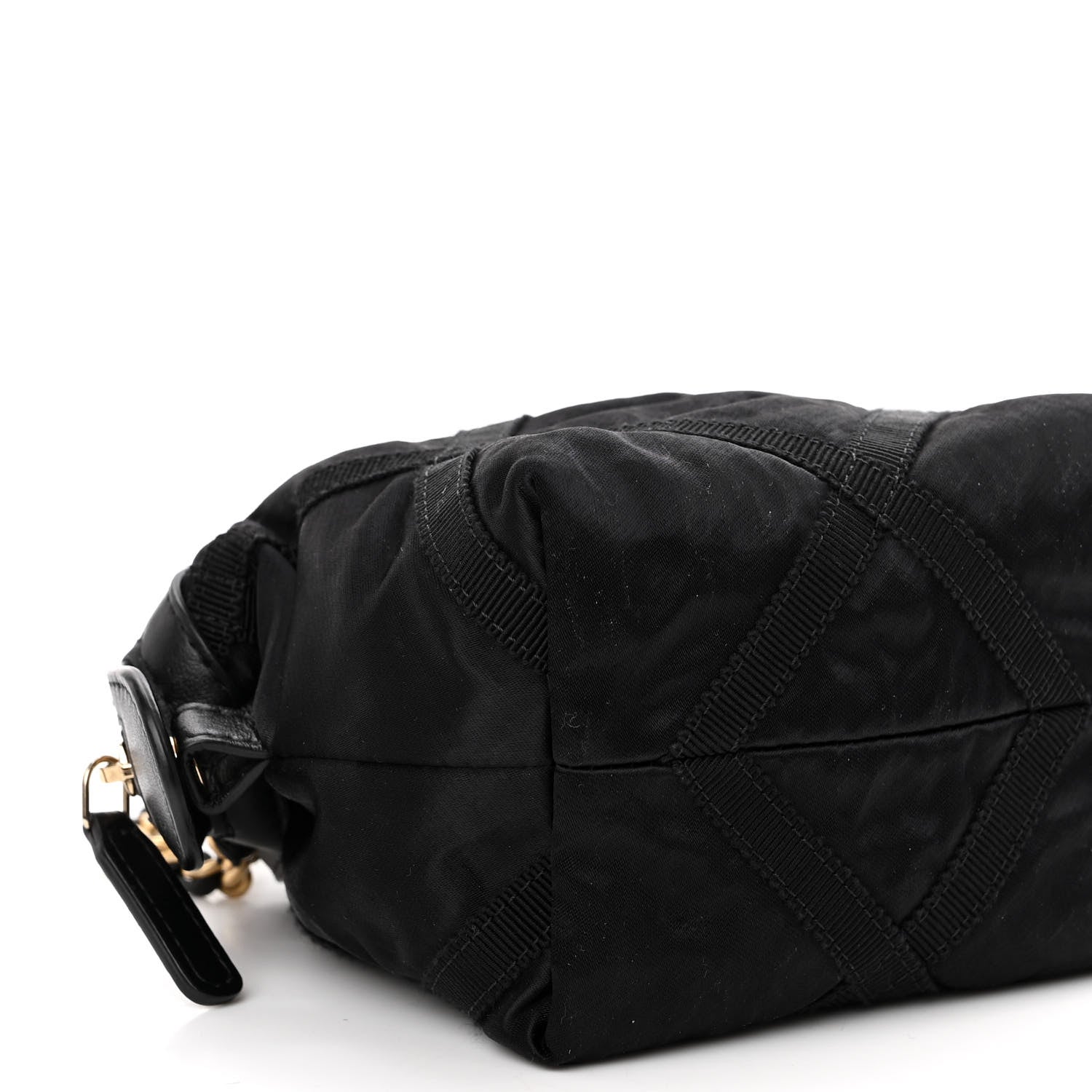 Chanel Nylon Grosgrain Quilted Lifestyle Clutch with Chain Black 9 of 11