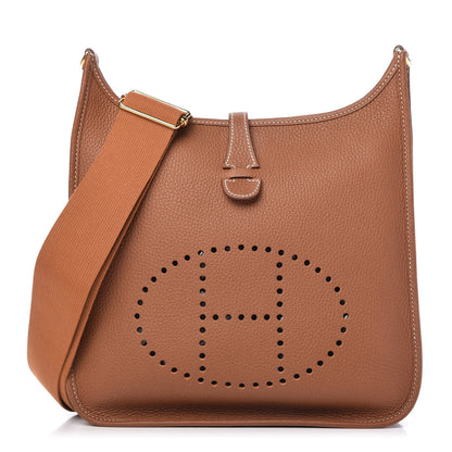 Hermes Taurillon Clemence Evelyne III GM Gold 1 of 11