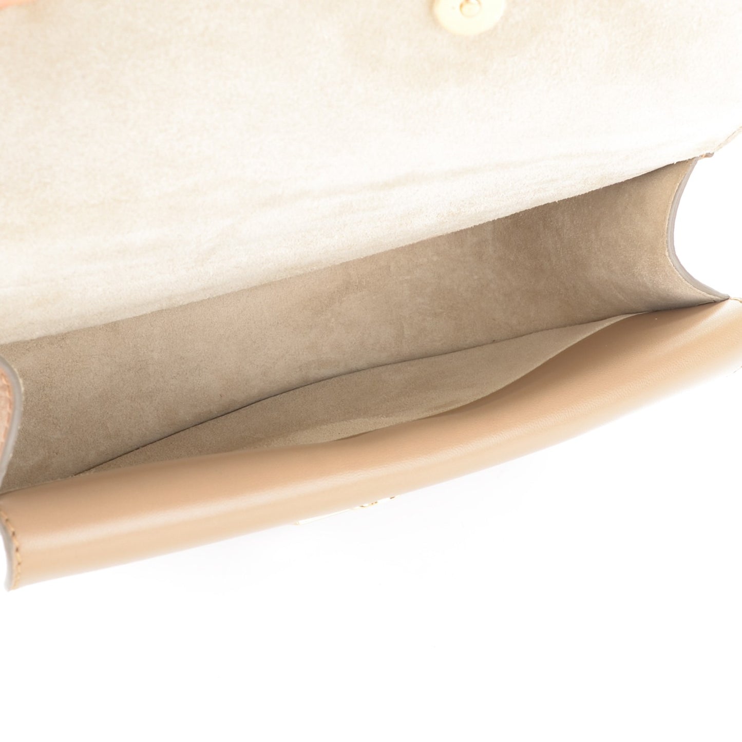 Calfskin Mini Georgia Crossbody Bag Chestnut Cream