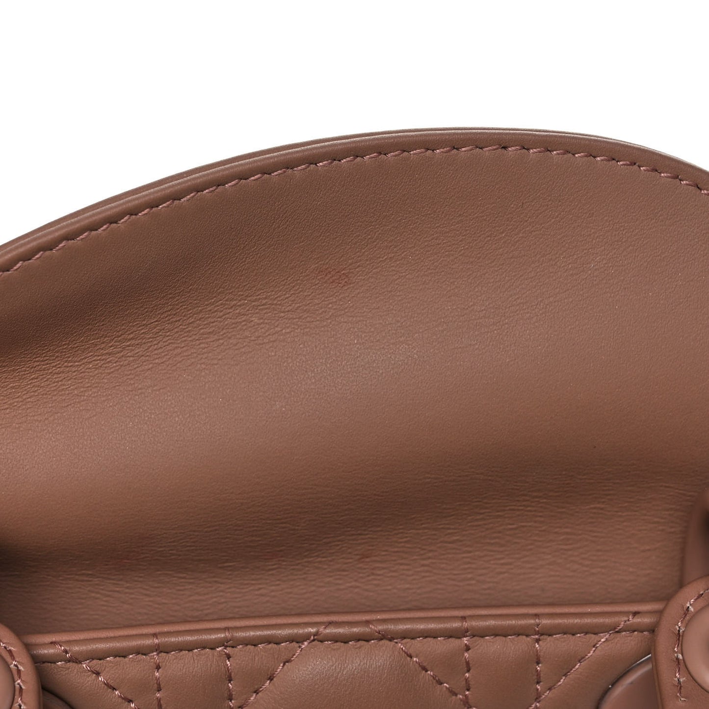 Ultra Matte Calfskin Cannage Mini Lady Dior Light Beige