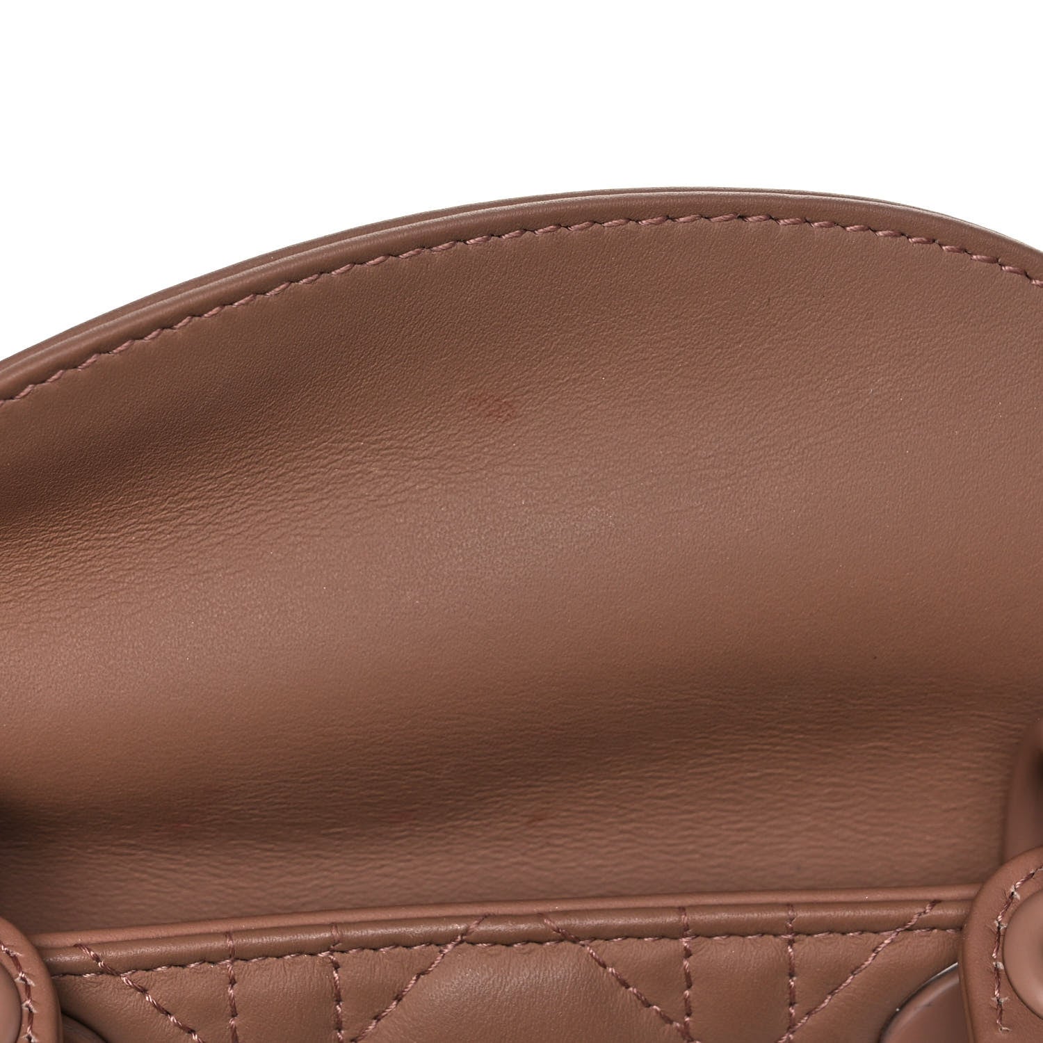 Christian Dior Ultra Matte Calfskin Cannage Mini Lady Dior Light Beige 14 of 15