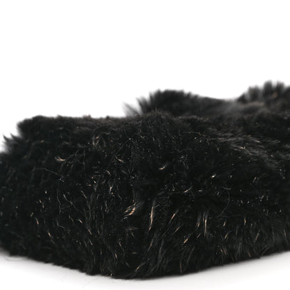Chanel Rabbit Fur Small Clutch With Chain Black 9 of 10