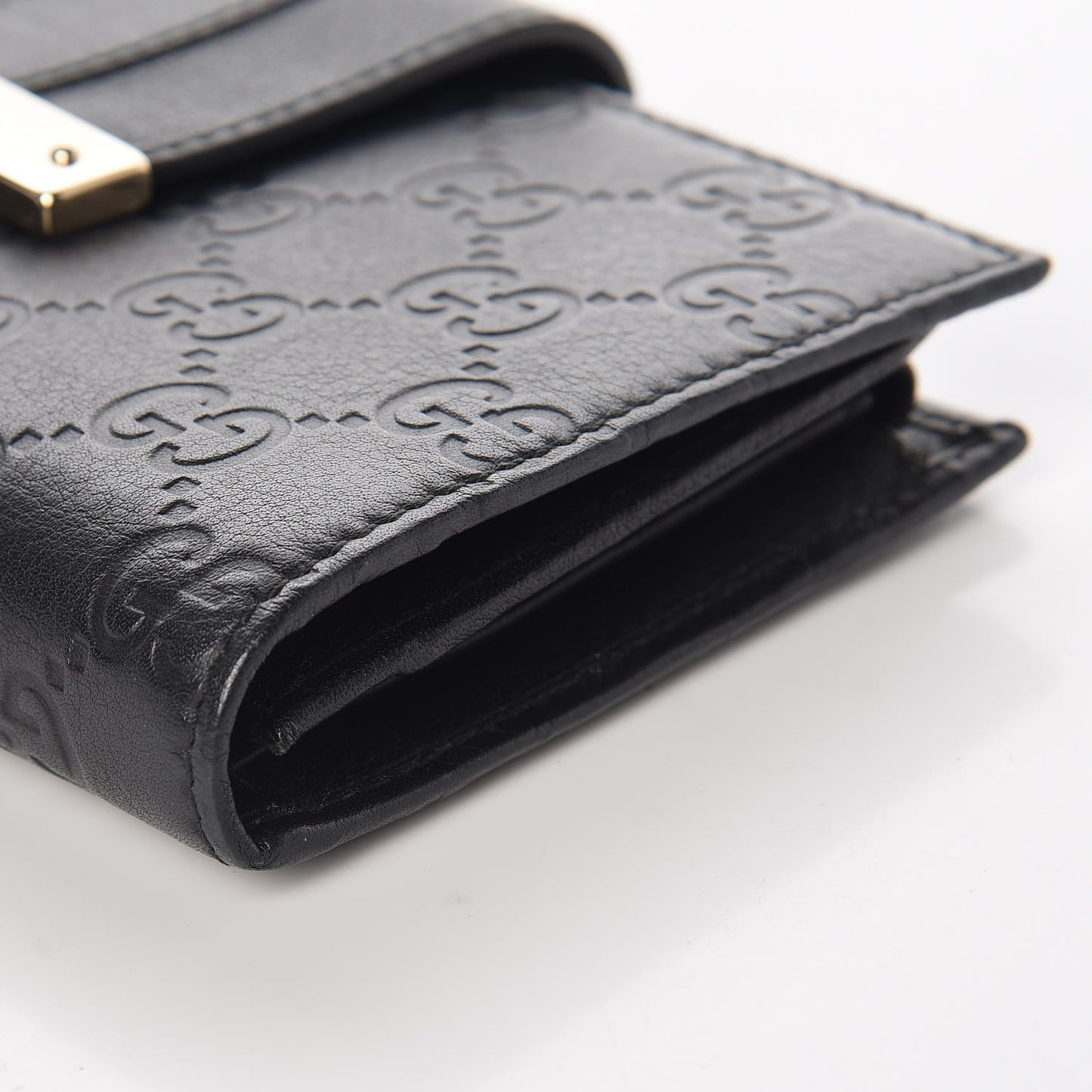 Guccissima Ladies Web Long Wallet Black