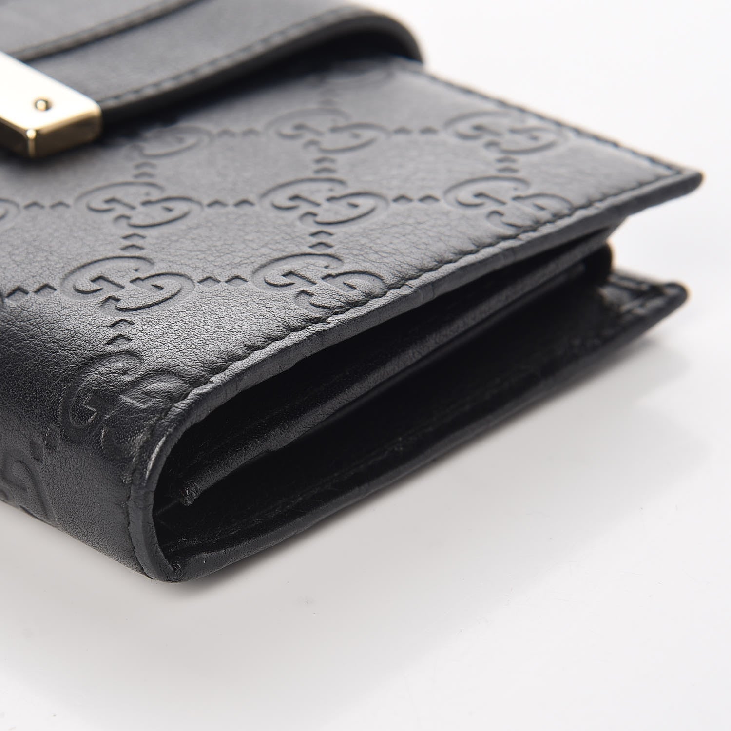 Gucci Guccissima Ladies Web Long Wallet Black 10 of 10