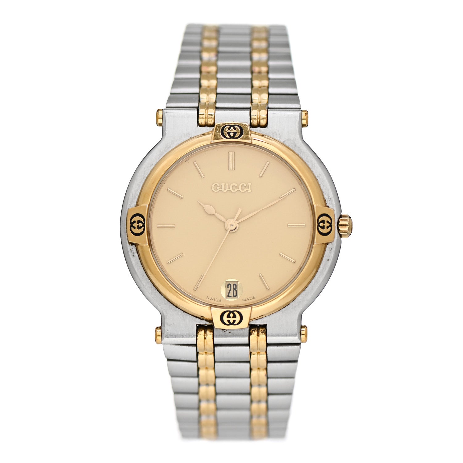 Gucci Stainless Steel 32mm 9000M Quartz Watch Gold 1 of 4