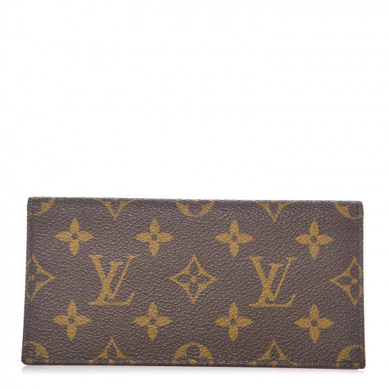Monogram Checkbook Holder Wallet