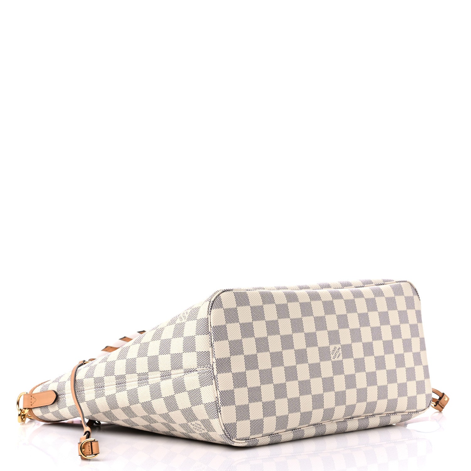 Louis Vuitton Damier Azur Braided Neverfull MM Orange 5 of 10