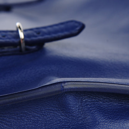 Balenciaga Calfskin Papier Mini A4 Zip Around Tote Bleu Mineral 8 of 8