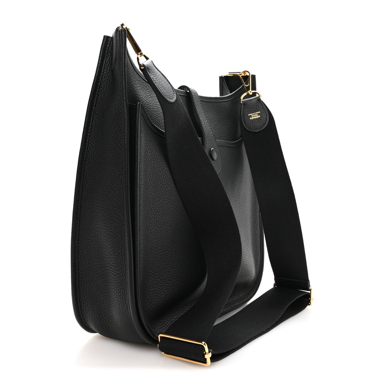 Hermes Taurillon Clemence Evelyne III GM Black 2 of 9