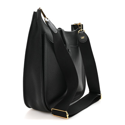 Hermes Taurillon Clemence Evelyne III GM Black 2 of 9