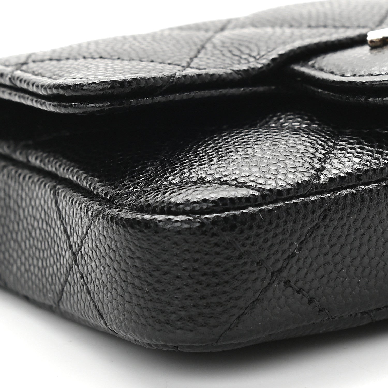 Chanel Caviar Quilted Mini Chain Belt Bag Black 9 of 10