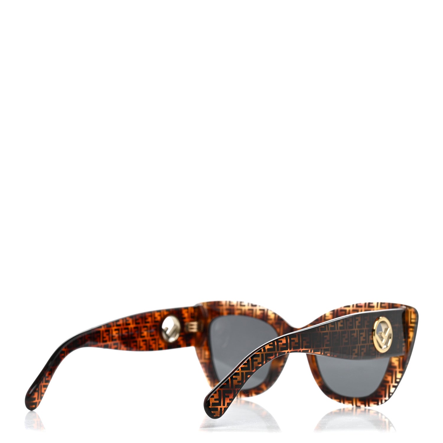Fendi Acetate F is Fendi FF 51mm Cat Eye Sunglasses 0327/S  Tortoise Camouflage 4 of 7