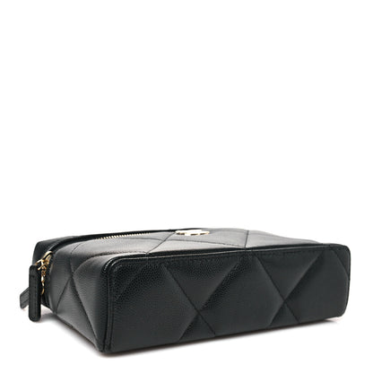 Chanel Caviar Quilted Top Handle Slim Vanity With Chain Black 4 of 11