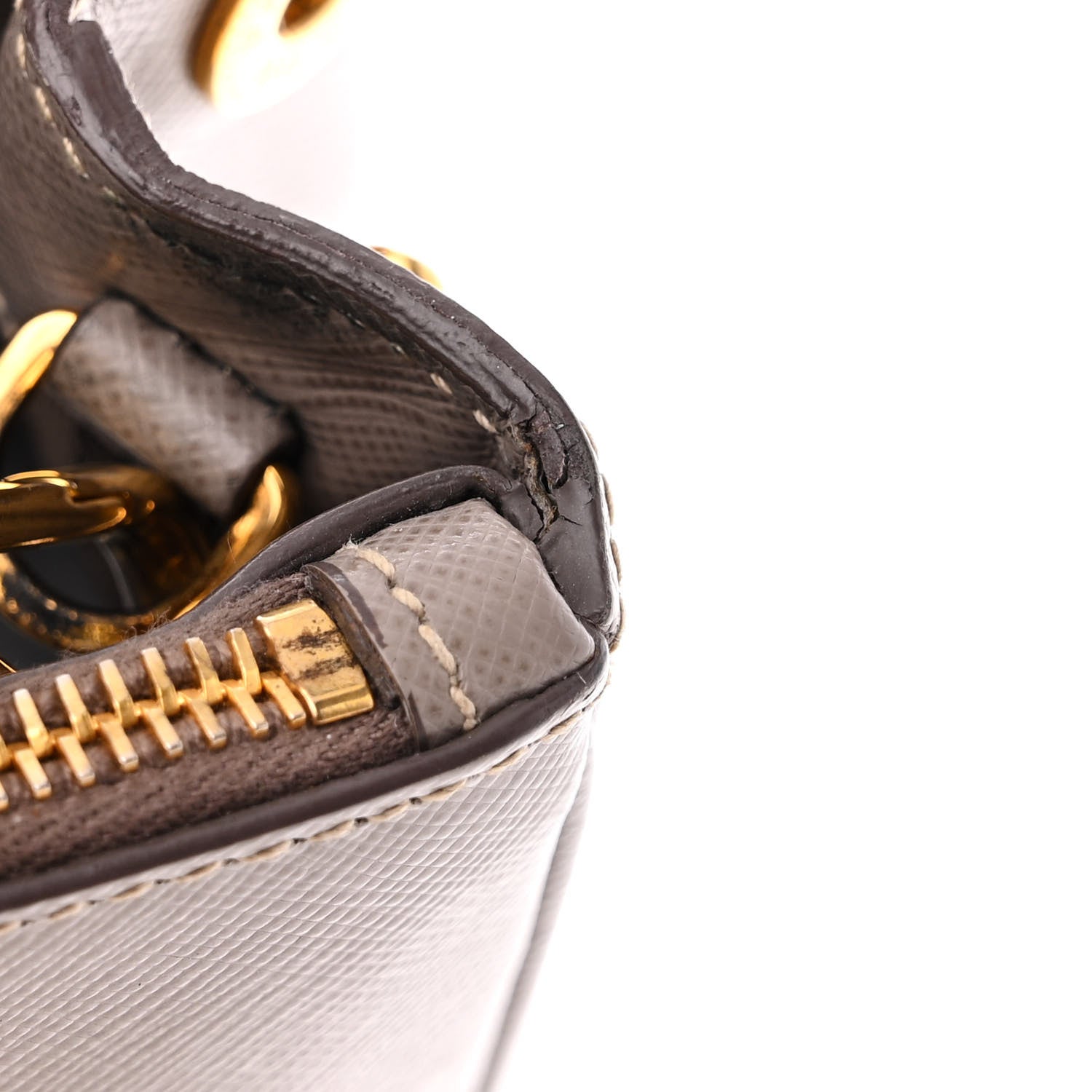 Prada Saffiano Small Galleria Double Zip Tote Argilla 14 of 29