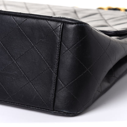 Chanel Lambskin Quilted XL Jumbo Single Flap Black 10 of 10