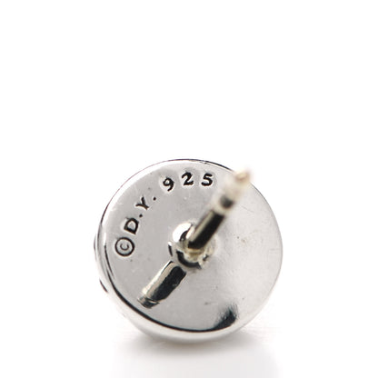 David Yurman Sterling Silver 8mm Sculpted Cable Stud Earrings 4 of 4