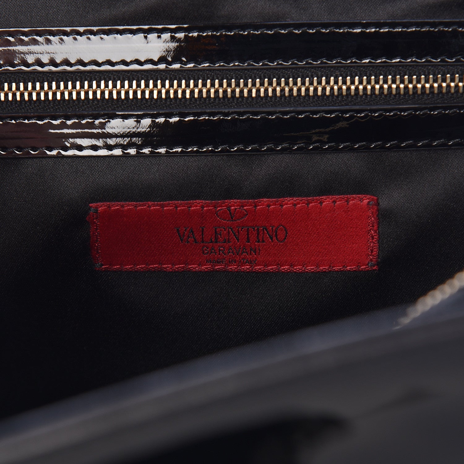 Valentino Garavani Patent Histoire Flap Black 7 of 11