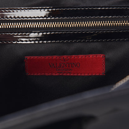 Valentino Garavani Patent Histoire Flap Black 7 of 11