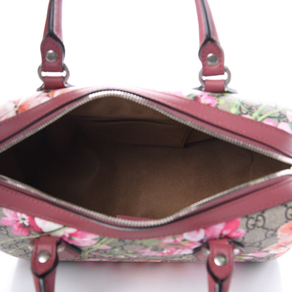 Gucci GG Supreme Monogram Blooms Small Boston Beige Multicolor Dry Rose 5 of 9