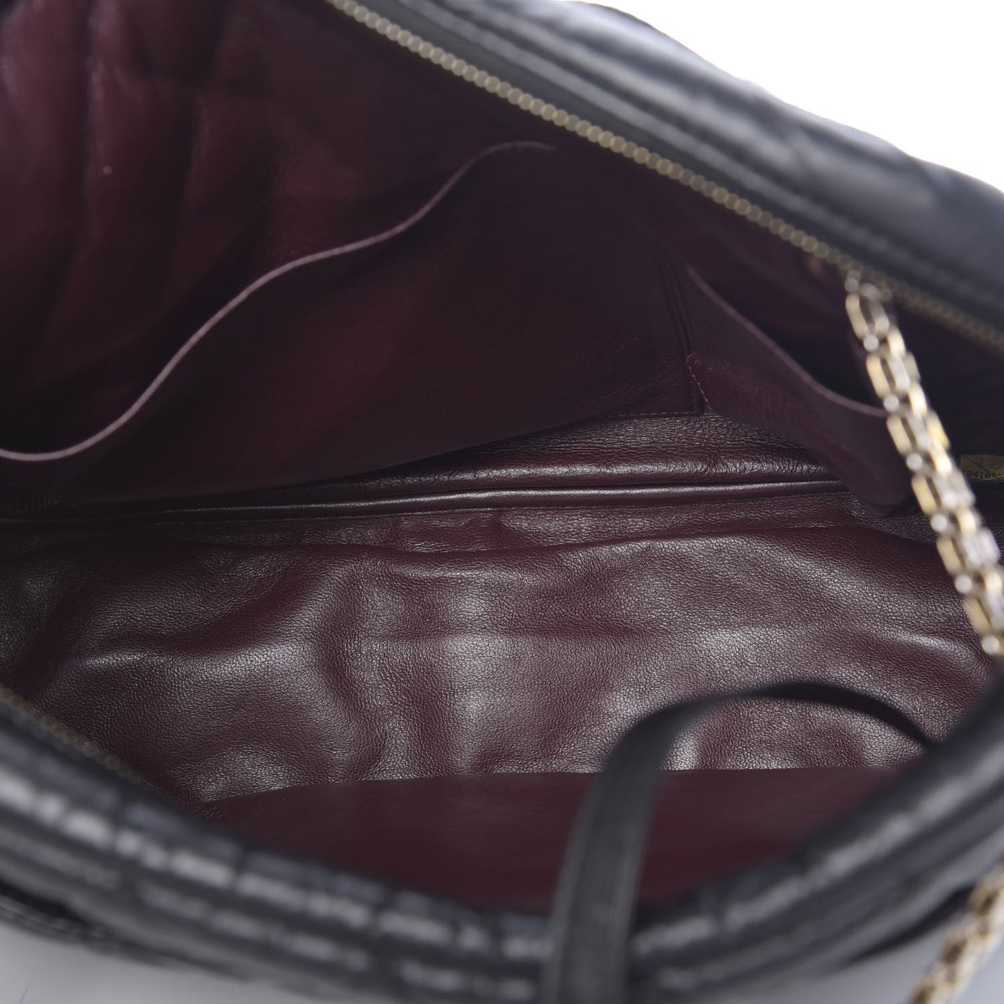 Aged Calfskin Quilted Large Reissue Camera Case Black