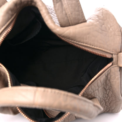 Alexander Wang Pebbled Lambskin Rocco Latte Rose Gold Hardware 5 of 8