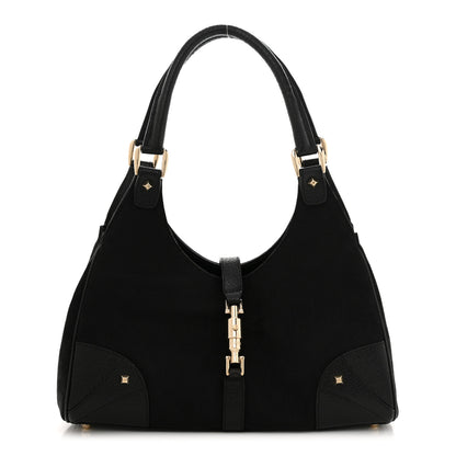 Gucci Monogram Calfskin Large Bardot Tote Black 1 of 13
