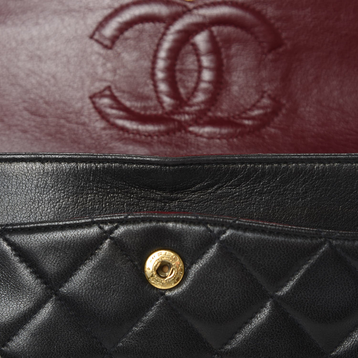 Chanel Lambskin Quilted Small Double Flap Black 15 of 16