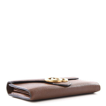 Gucci Cellarius Calfskin GG Marmont Continental Wallet Nut Brown 3 of 8
