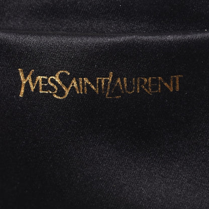 Saint Laurent Patent Calfskin Ombre Monogram Large Belle De Jour Clutch Ivory Black 6 of 10