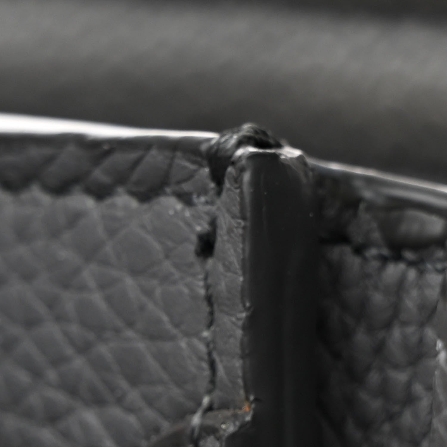 Celine Drummed Calfskin Nano Luggage Kohl 14 of 14