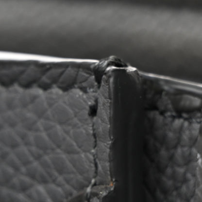 Celine Drummed Calfskin Nano Luggage Kohl 14 of 14
