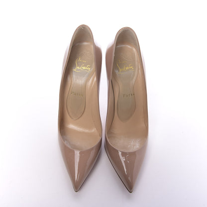Christian Louboutin Patent Pigalle Follies 100 Pumps 39 Nude 4 of 10