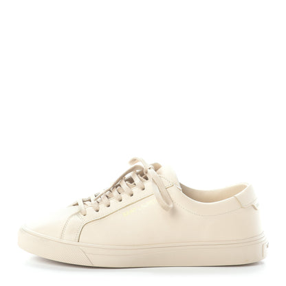 Saint Laurent Calfskin Andy Low Top Sneakers 36 Dark Coquille 1 of 7