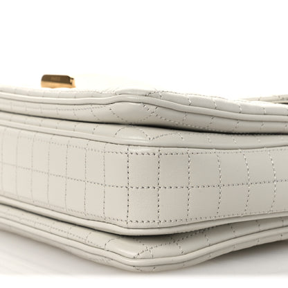 Celine Calfskin Quilted Medium C Bag White 10 of 12