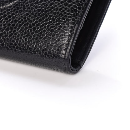 Chanel Caviar Timeless CC Compact French Wallet Black 9 of 15