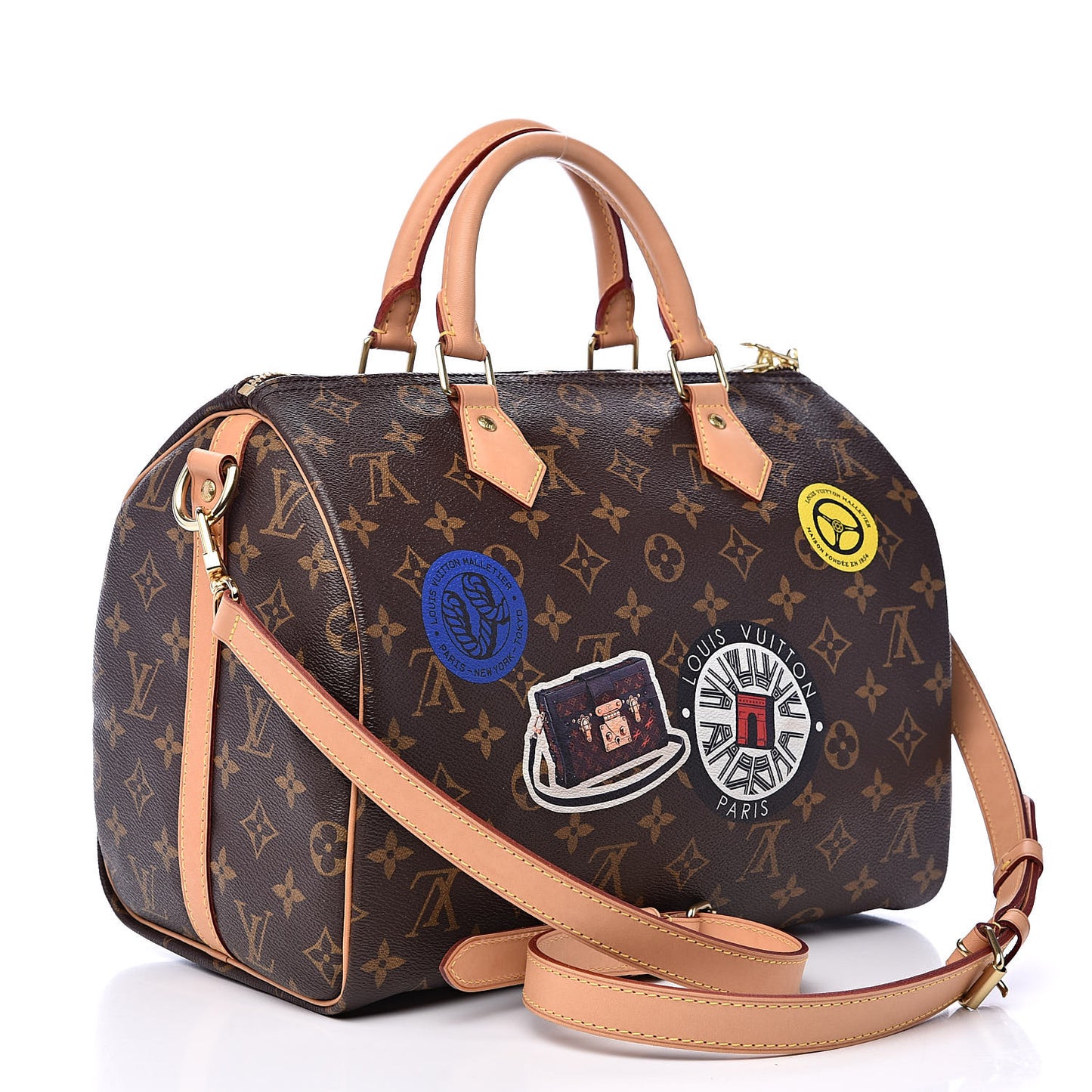 Monogram World Tour Speedy Bandouliere 30