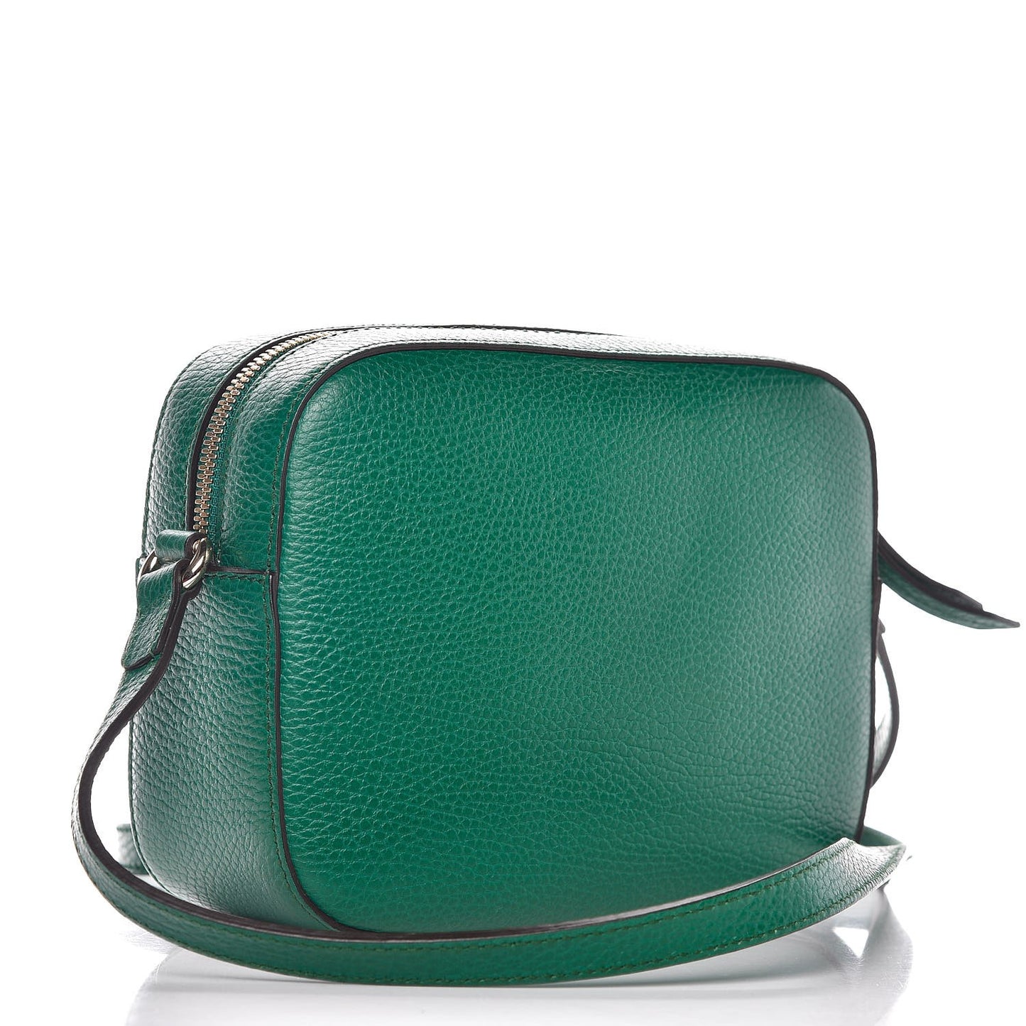 Pebbled Calfskin Small Soho Disco Bag Emerald Green