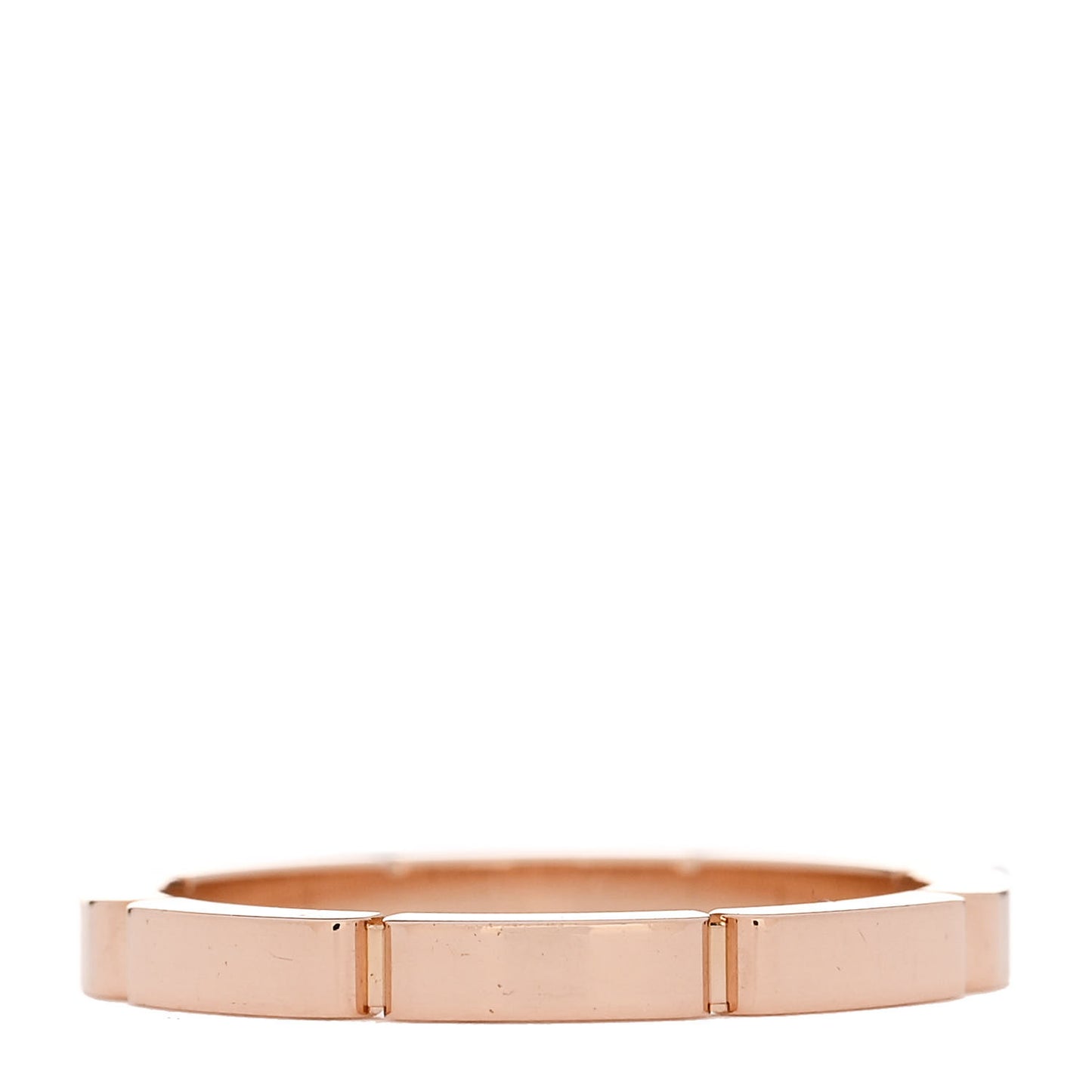 18K Pink Gold 2.5mm Maillon Panthere Wedding Band Ring 60 9.25