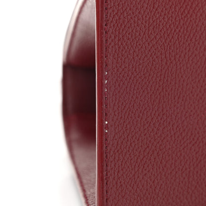 Balenciaga Grained Calfskin Small Hourglass Top Handle Bag Dark Red 10 of 10