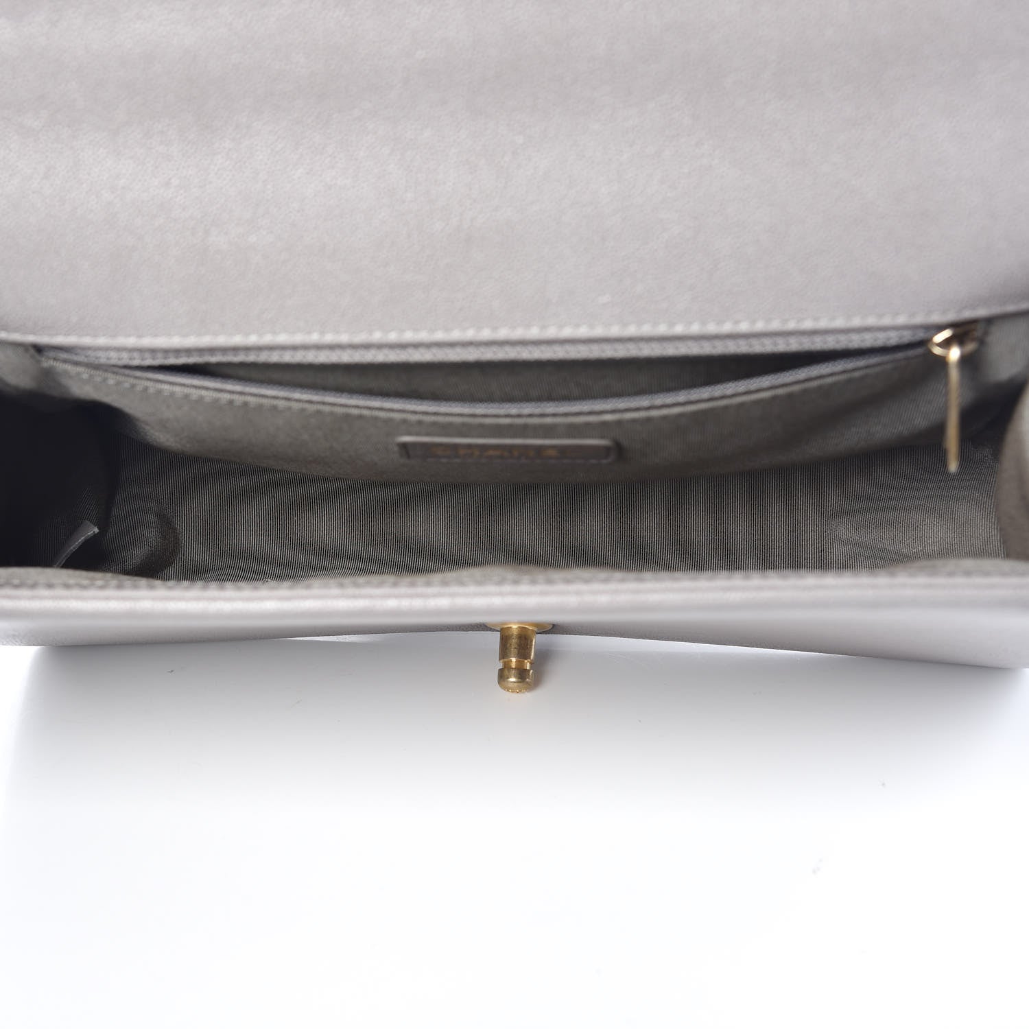 Chanel Caviar Quilted New Medium Boy Flap Grey 5 of 10
